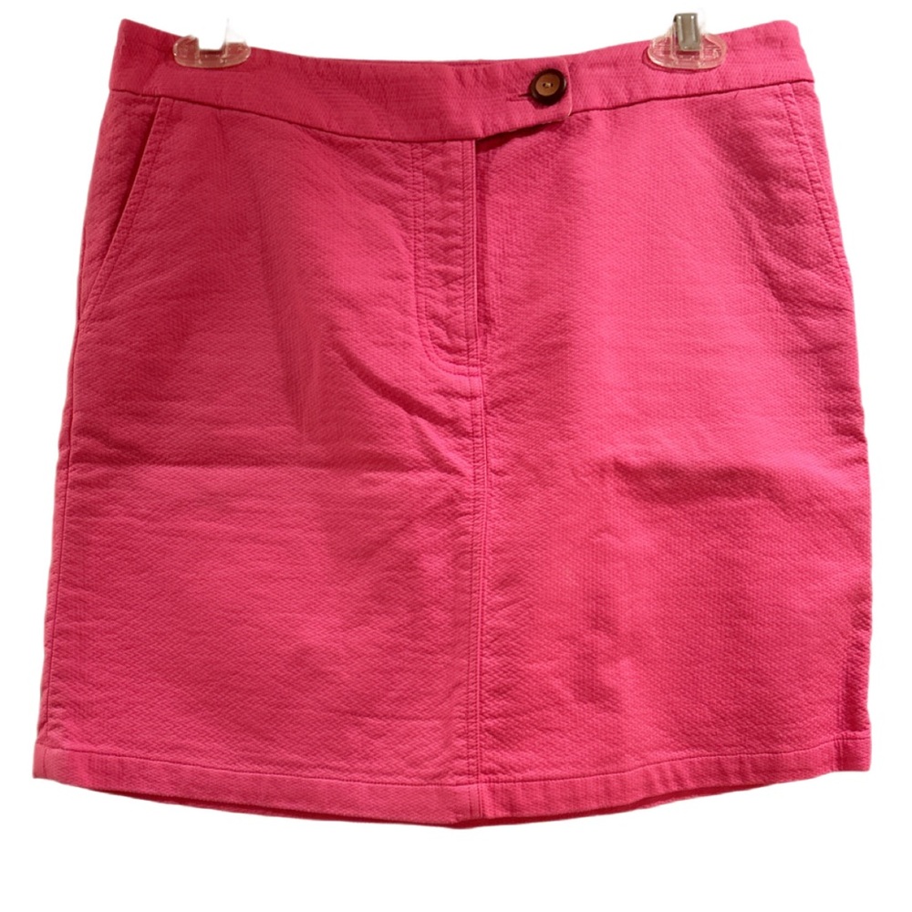 Vanessa Virginia Pink Textured Cotton Mini Skirt Pink Size 4 Anthropologie